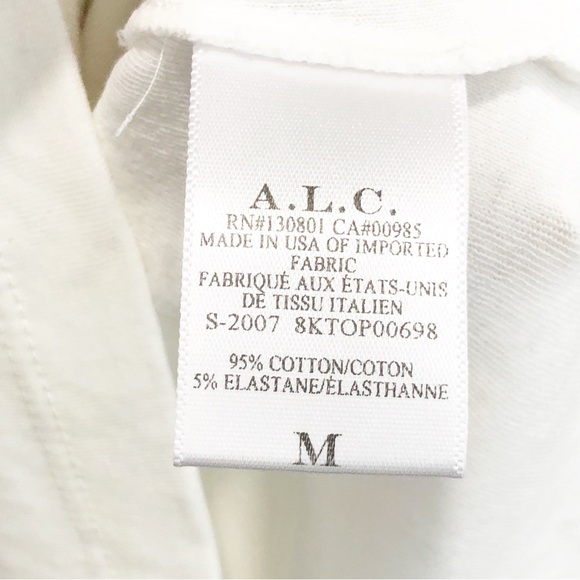 A.L.C. Keira medium white puffed sleeve T-shirt - Picture 6 of 10